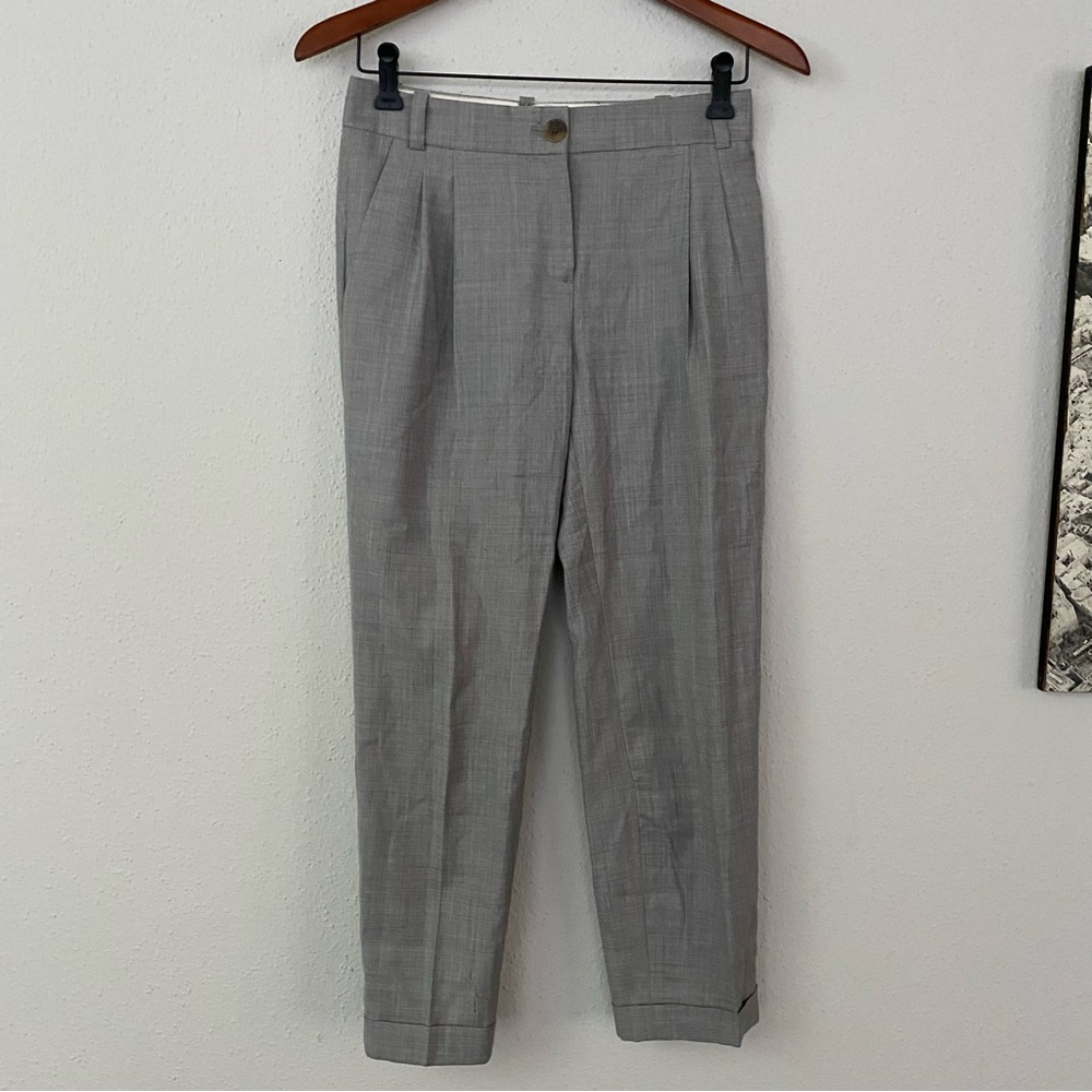 J. Crew City Fit Wool Trousers
